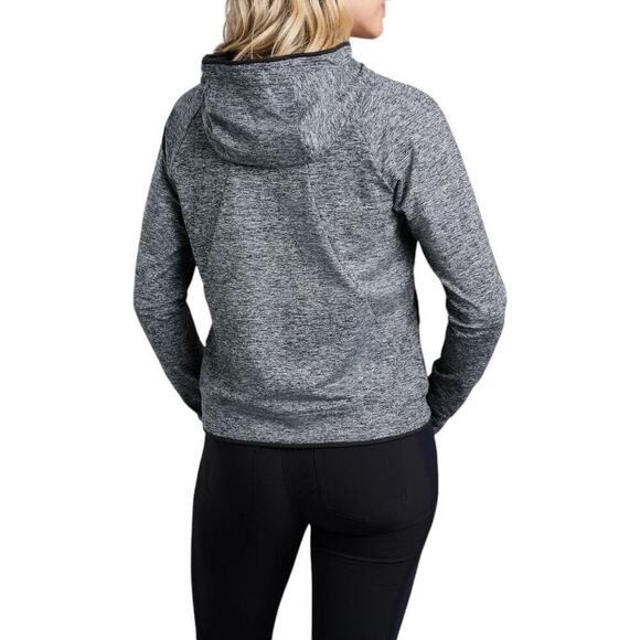KUHL Bliss Dark Heather Grey Soft Premium Comfort Stretch Knit Hoody - Picture 6 of 7